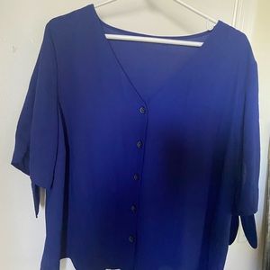 Apt. 9 Blue 3/4 Sleeve Blouse